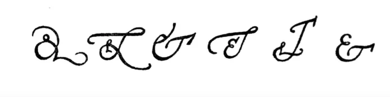 Ampersands by Gérard Mercator (1512–1594)