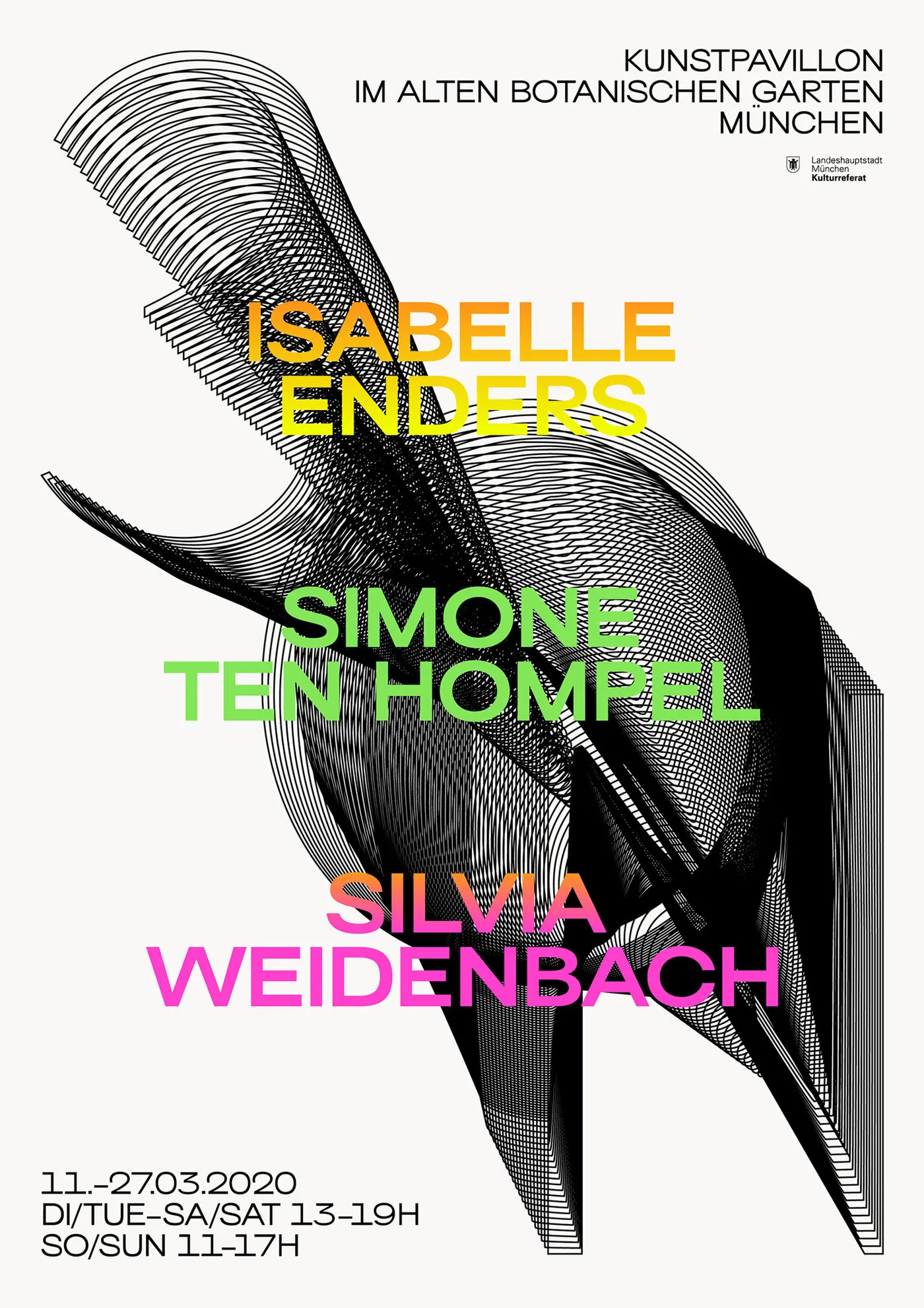 3 ON exhibition poster