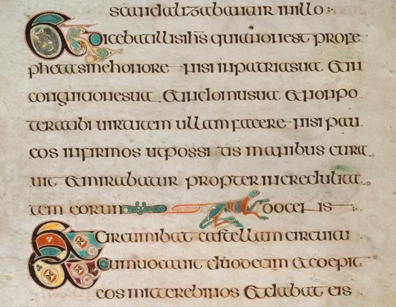 &, Book of Kells, end of VIIIth century or beginning of IXth century