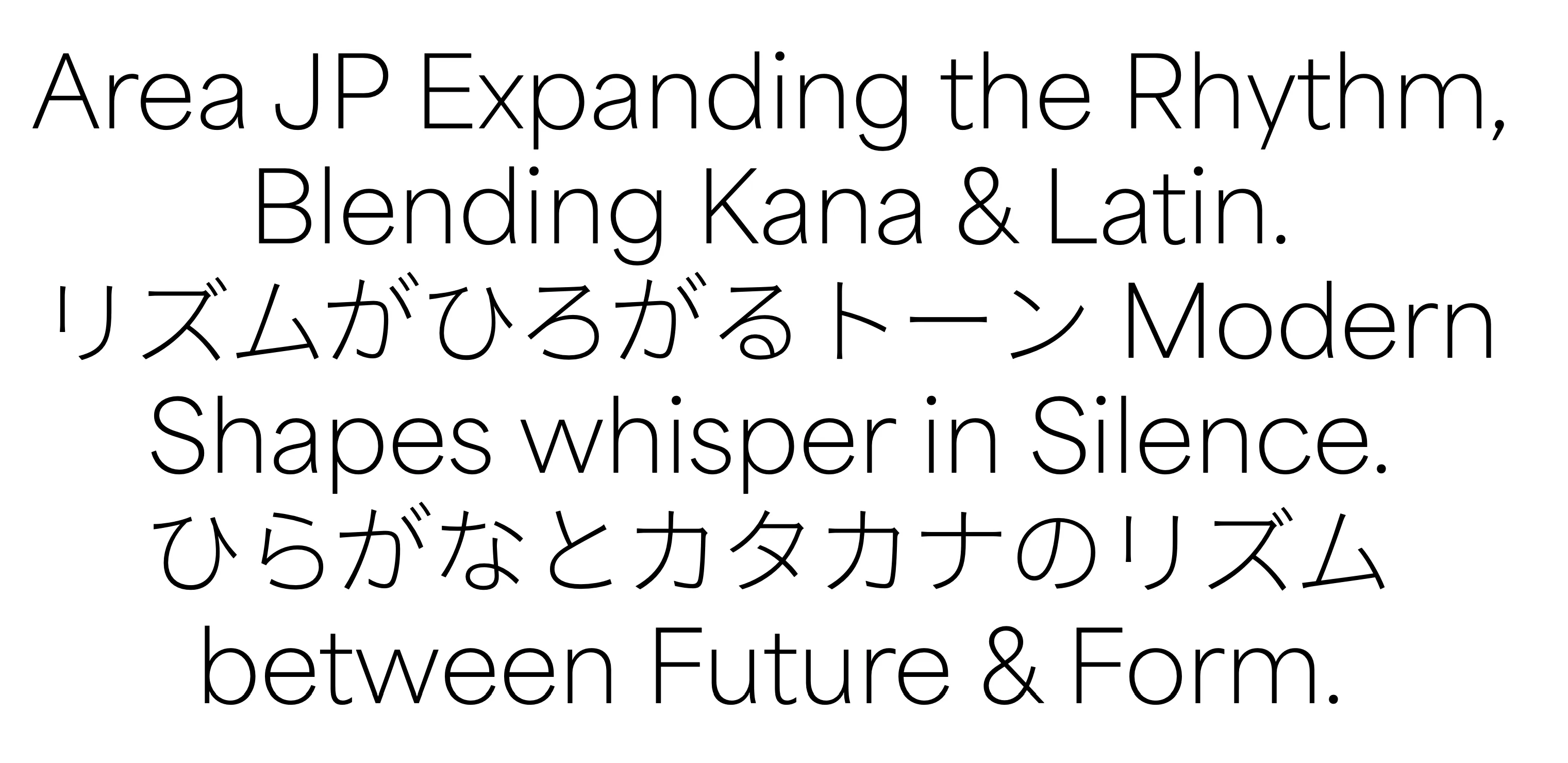 Area Romanji + Kanas