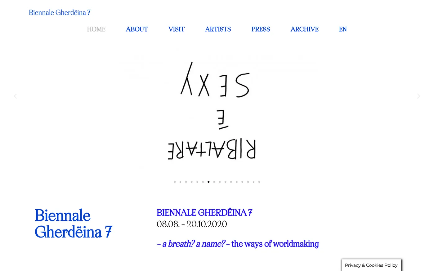 Biennale Gherdëina website