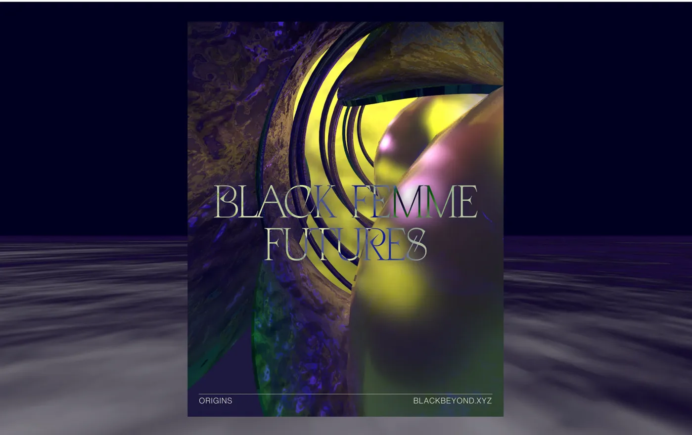 black beyond – _origins exhibition posters and website