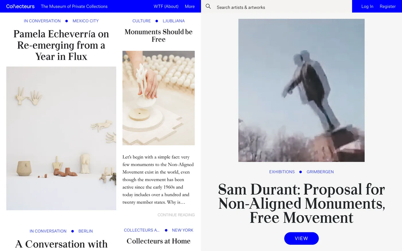 Collecteurs, The Museum of Private Collections website