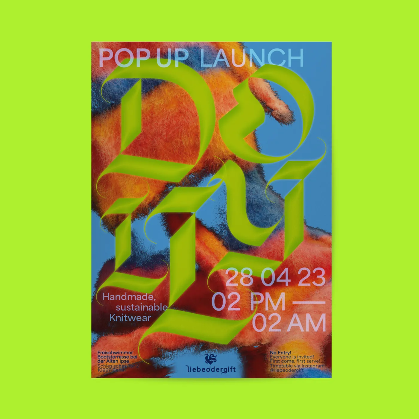 Dolly pop-up launch poster