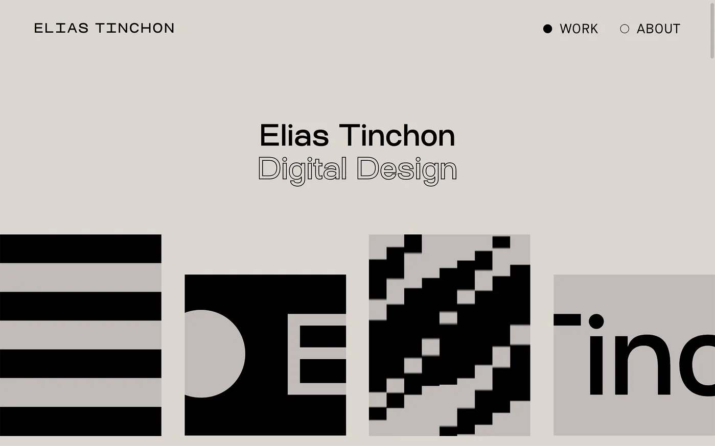 Elias Tinchon portfolio website