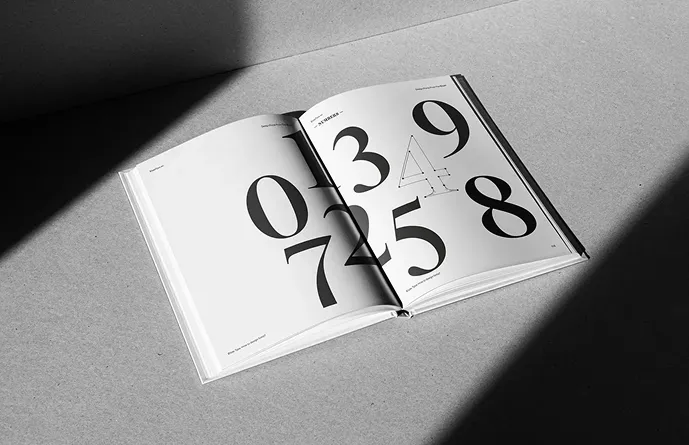 Typography specimen book