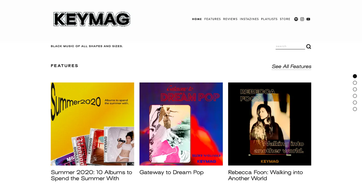 Keymag website and artwork