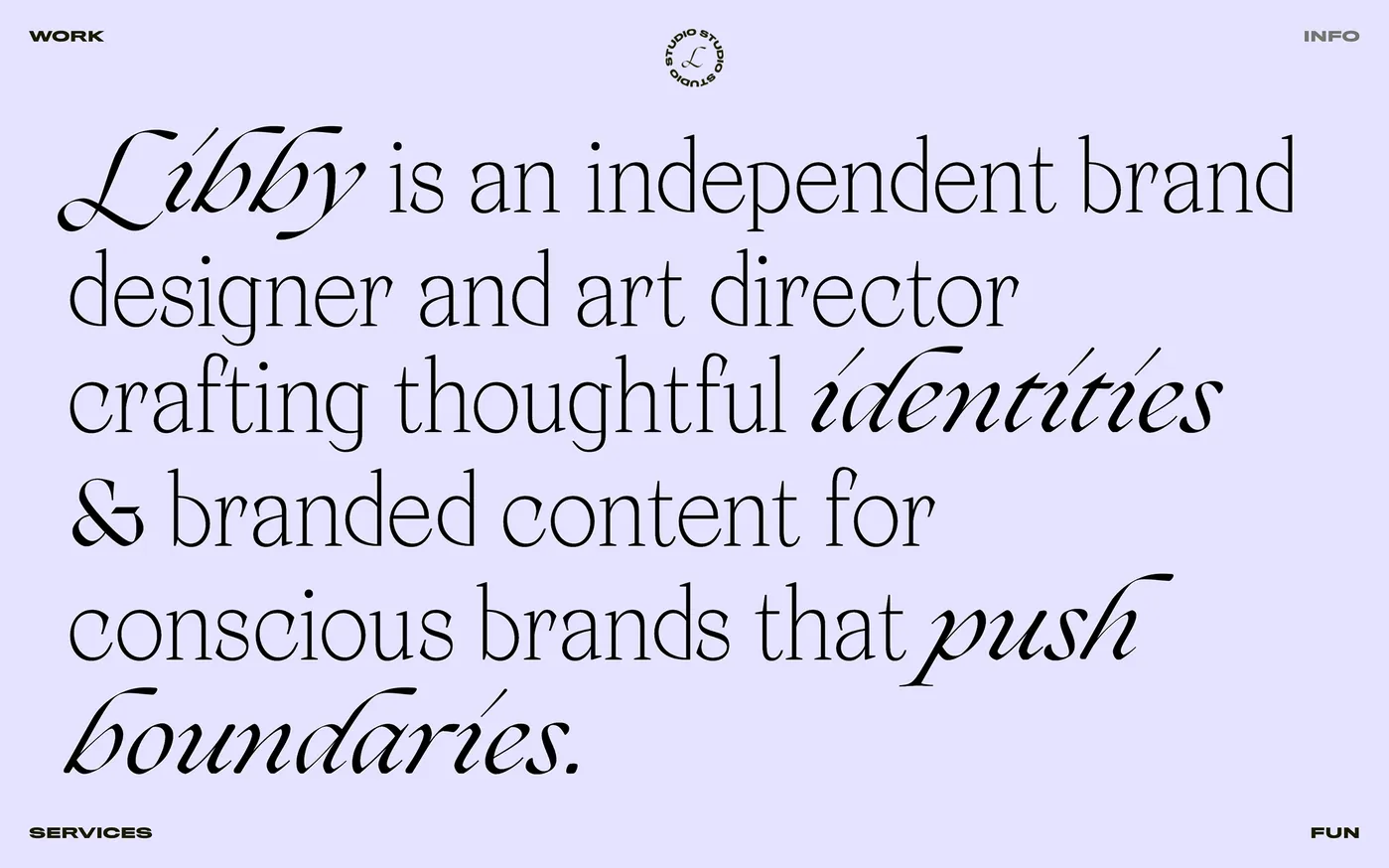 Libby Conolly portfolio website