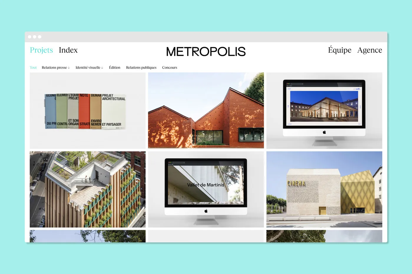 Metropolis portfolio website