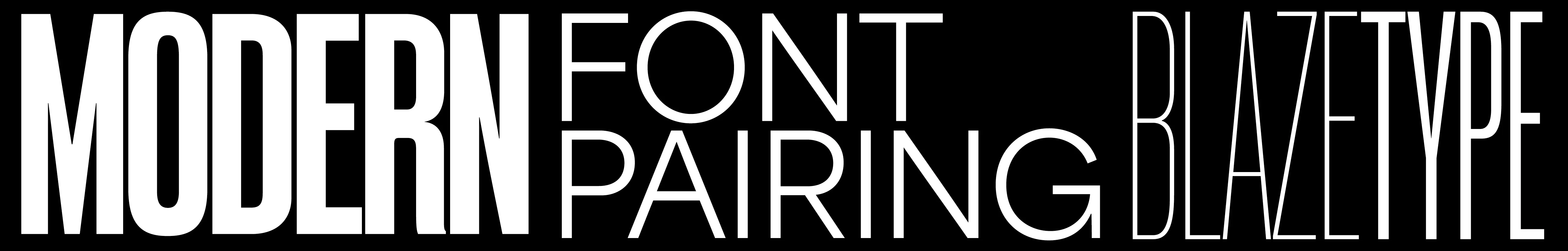 Font Pairing: Modernism Design