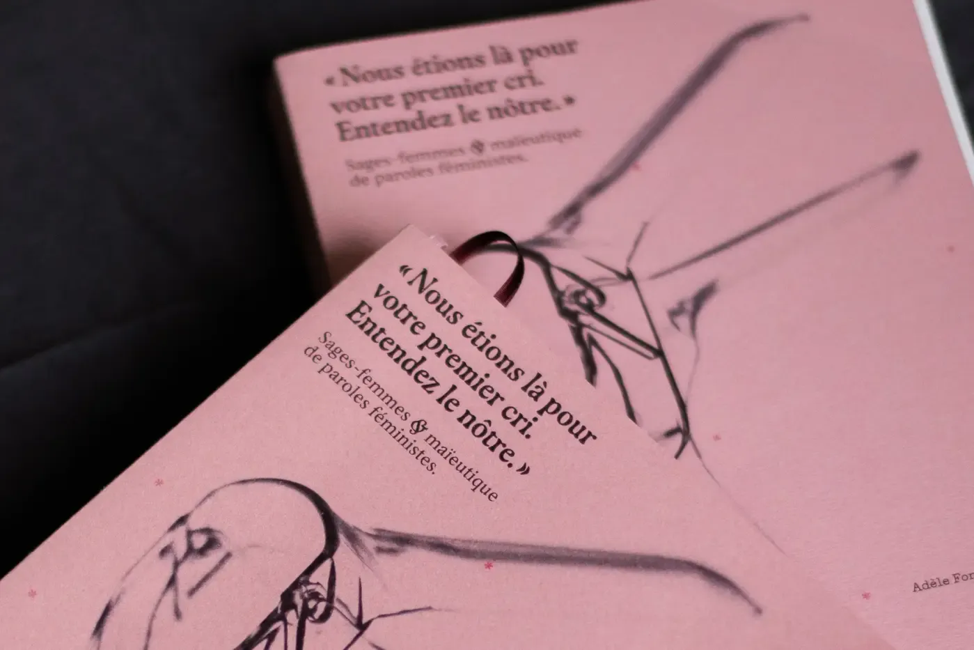 «Nous étions là pour votre premier cri. Entendez le nôtre.» by Adèle Fontaine (ÉSAD Amiens)