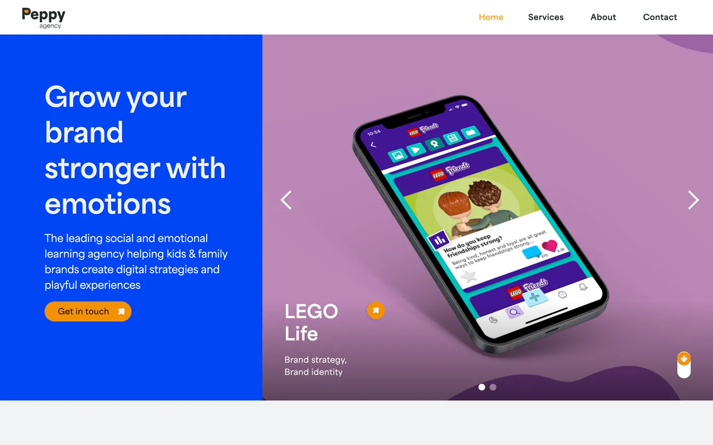 Peppy Agency website