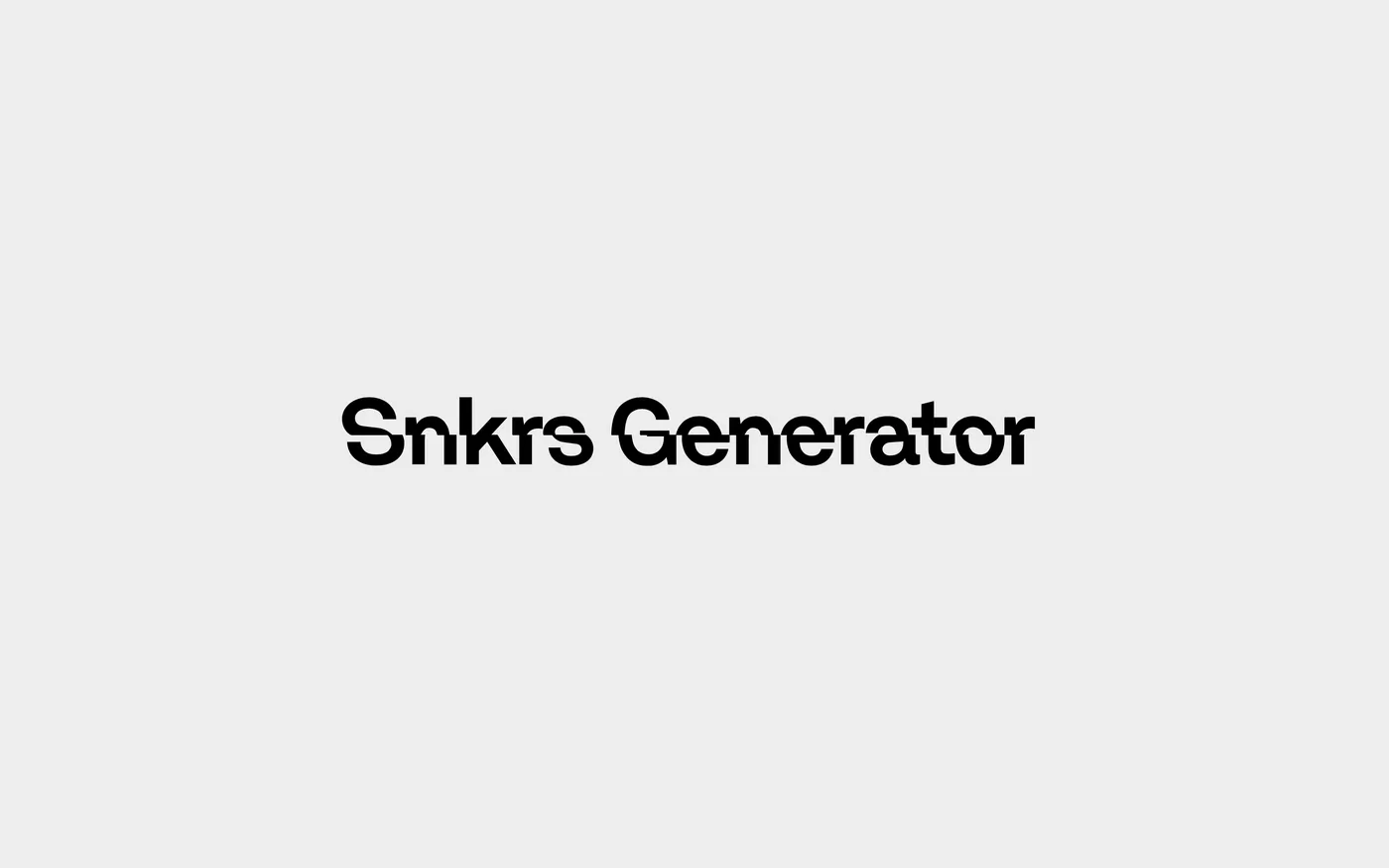 Sneakers Generator website