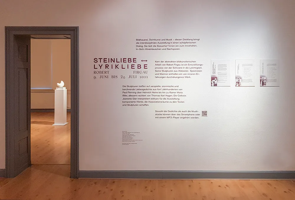 Steinliebe – Lyrikliebe exhibition