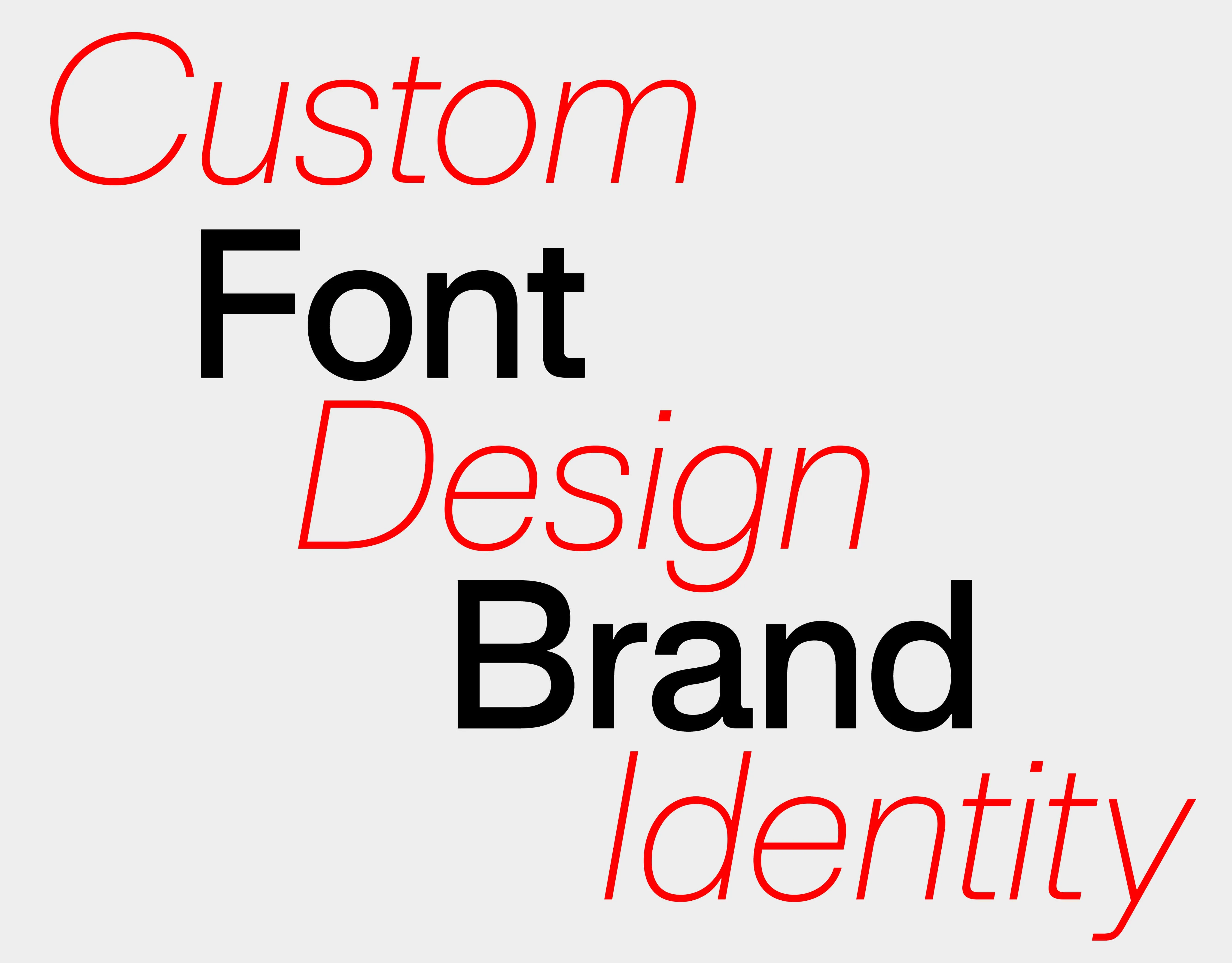 Custom Font & Brand Identity