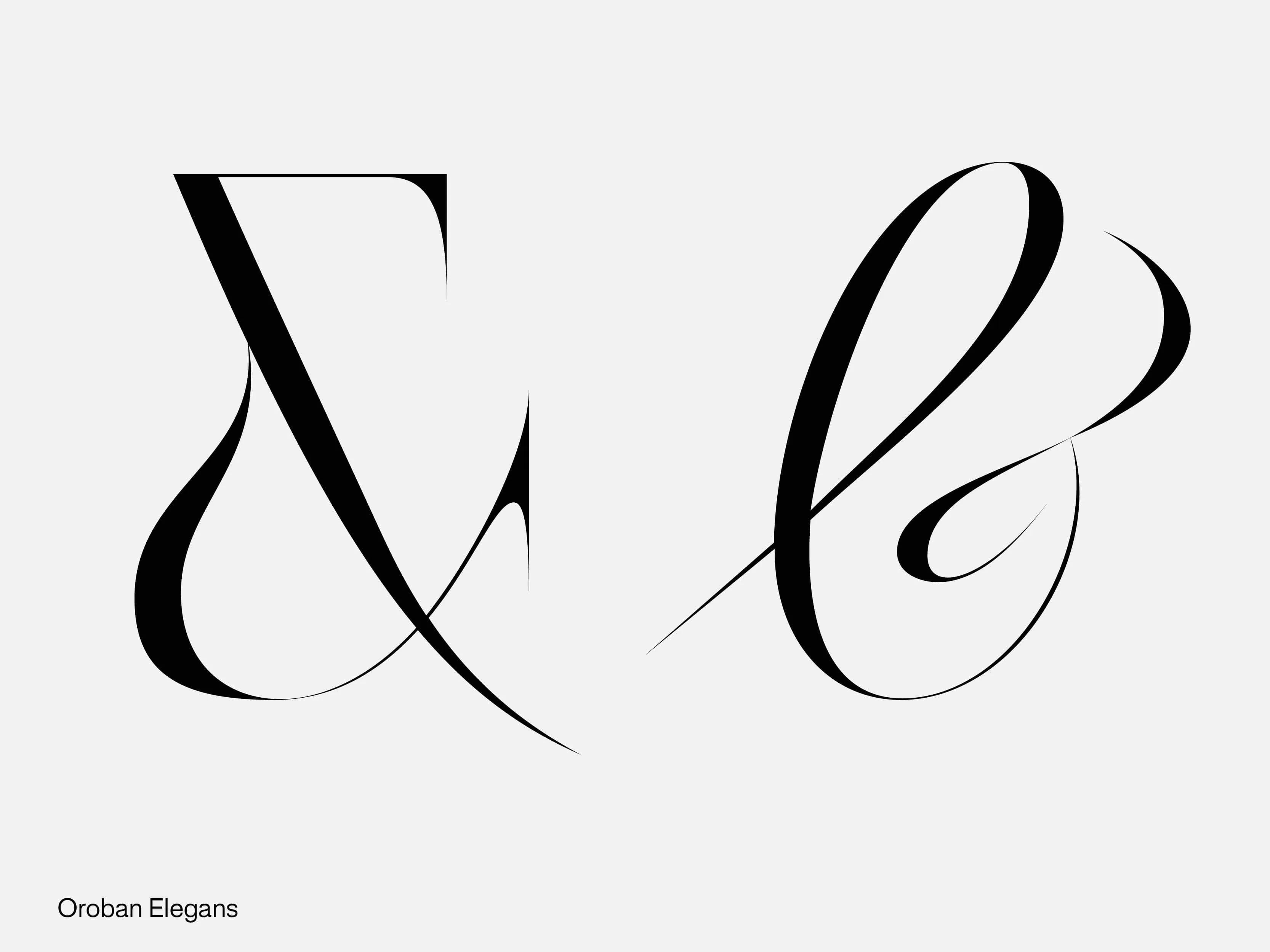 Ampersands in Oroban Elegans