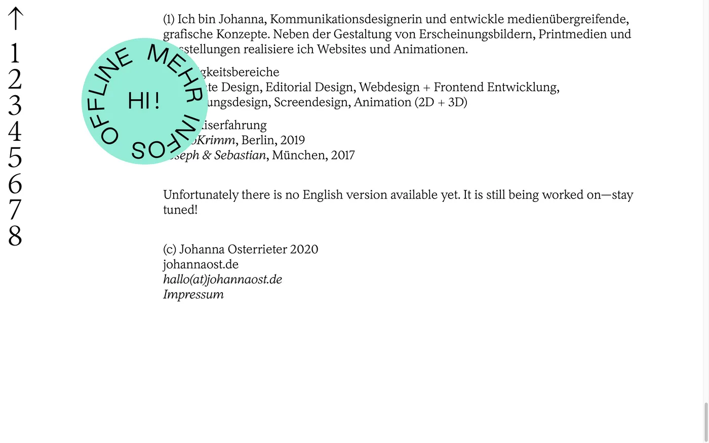 Johanna Osterrieter website