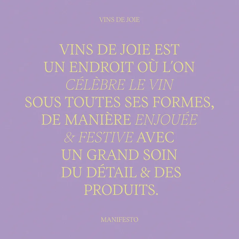 Vins de Joie