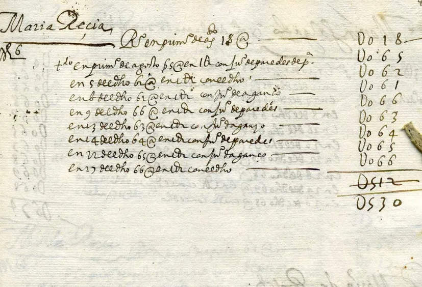 Accounting document, 1630, Madrid, Archivo Nacional