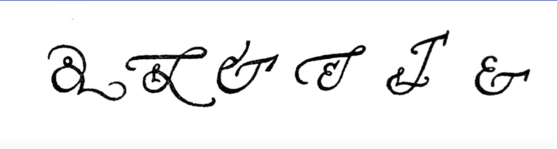 Ampersands by Jean de Beaugrand (1584-1640)