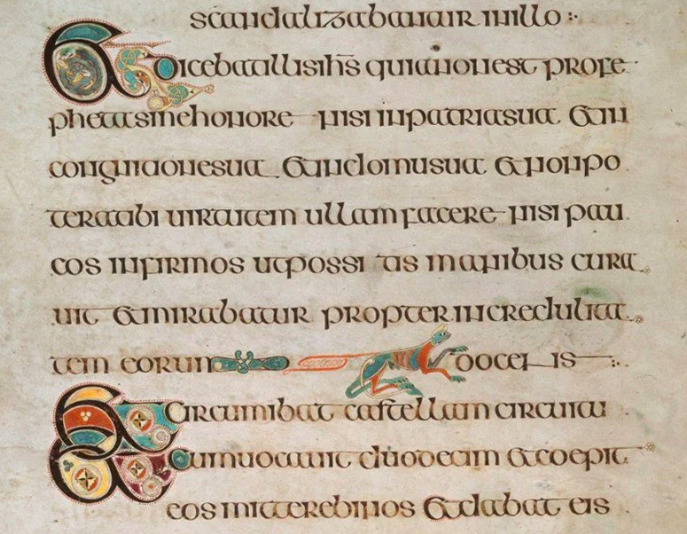 &, Book of Kells, end of VIIIth century or beginning of IXth century