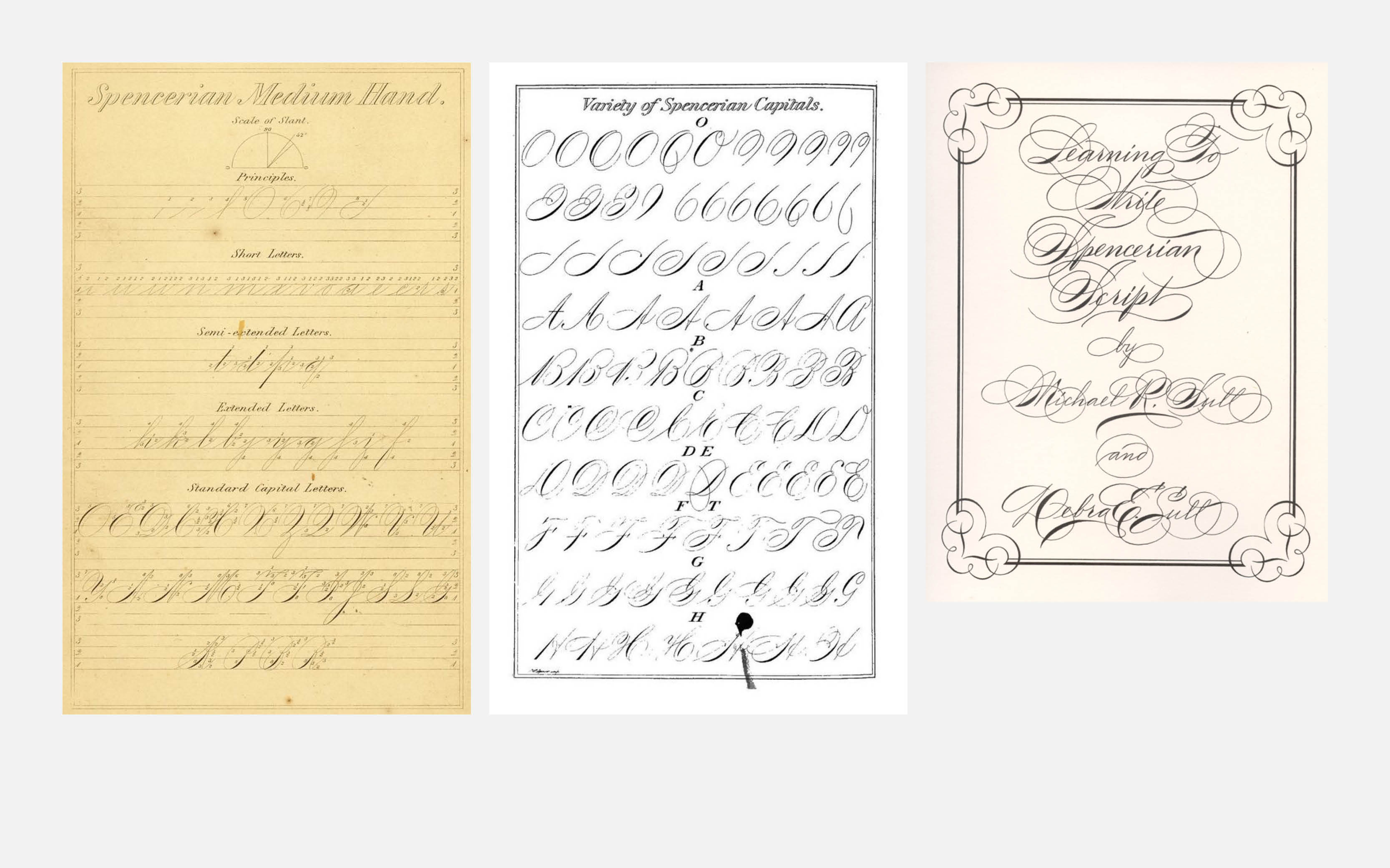 The first publications devoted to the practice of Spencerian script are dated from 1874.